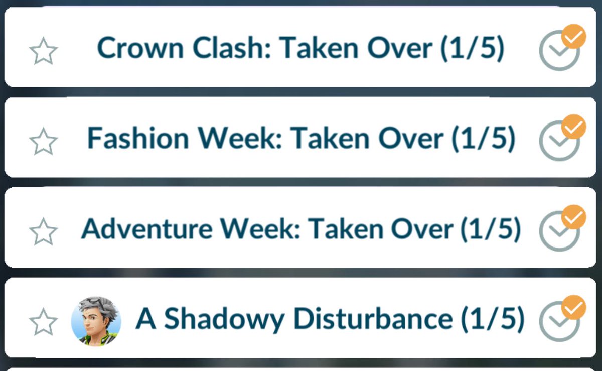 ThalmorBiznitch's tweet image. I have 4 team go rocket research lines stacked up so far, none of them are past page 1. How many do you have and is there a cap to how many we can stack? 😅 #pokemongo #TeamRocketTakeOver #PokemonGOfriendscode