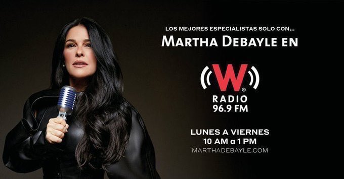 marthadebayle (@marthadebayle) on Twitter photo Helloo!!! Desde las 10 y hasta la 1 de la tarde por <a href="/WRADIOMexico/">W Radio México</a> y a través de mi reproductor. shorturl.at/nNg0t Helloo!!! Desde las 10 y hasta la 1 de la tarde por <a href="/WRADIOMexico/">W Radio México</a> y a través de mi reproductor. shorturl.at/nNg0t