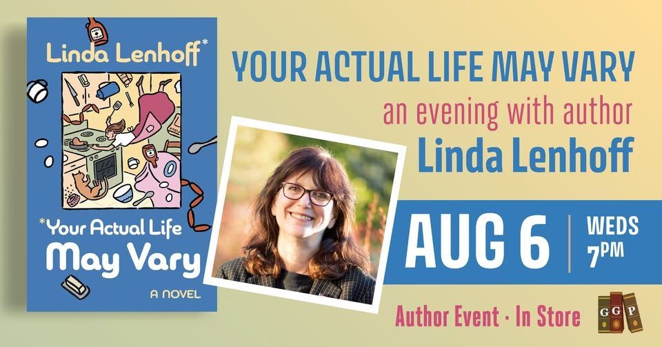 *YOUR ACTUAL LIFE MAY VARY by <a href="/LindaLatte/">Linda Lenhoff</a> will be available everywhere that books are sold TOMORROW, but on August 6th you can join the party at <a href="/GreatGoodPlace/">GGP Books</a> starting at 7pm PDT! buff.ly/jtaGQbb