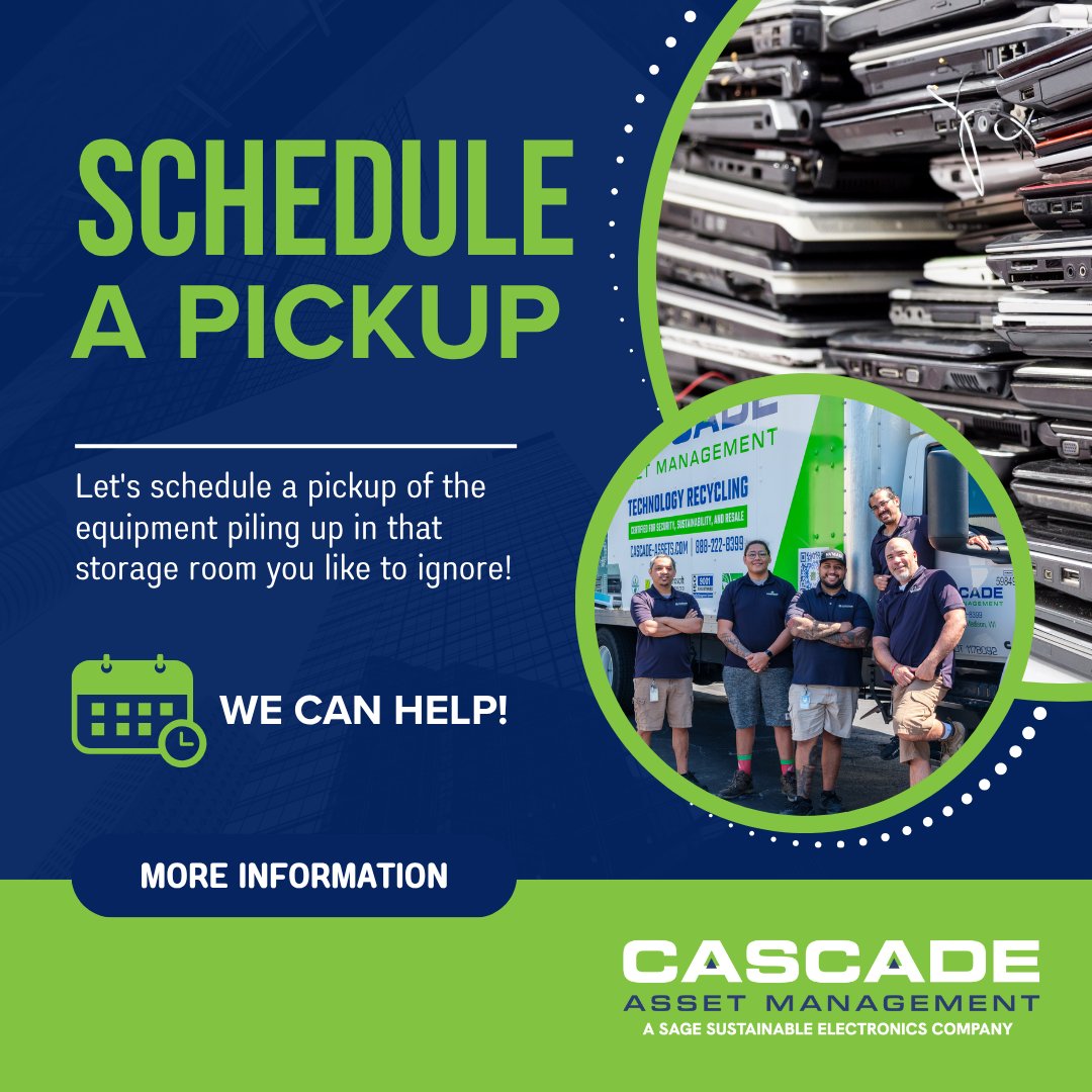 CascadeAssets's tweet image. Start your week &amp;amp; the month of August with a win!
Schedule an IT asset pickup for your business &amp;amp; check secure data destruction off your list. 
✔️ Fast
✔️ Compliant
✔️ One less thing to stress about
ow.ly/oZRT50VSVuT 
#MondayMotivation #SecureDisposal #ITADSolutions