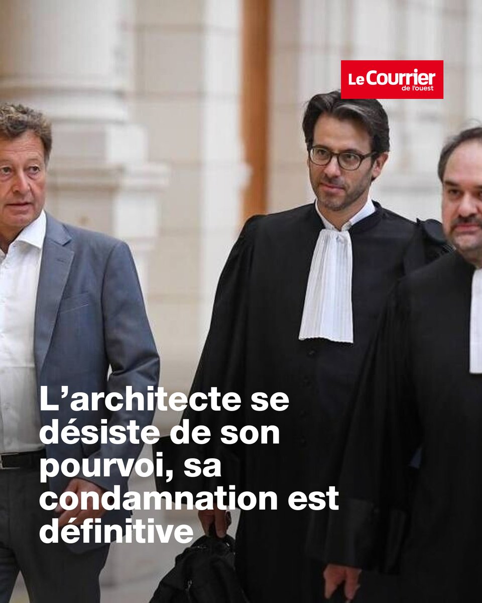 Drame du balcon effondré : l’architecte se désiste de son pourvoi, sa condamnation est définitive | Courrier de l'Ouest
➡️ l.ouest-france.fr/AuUX