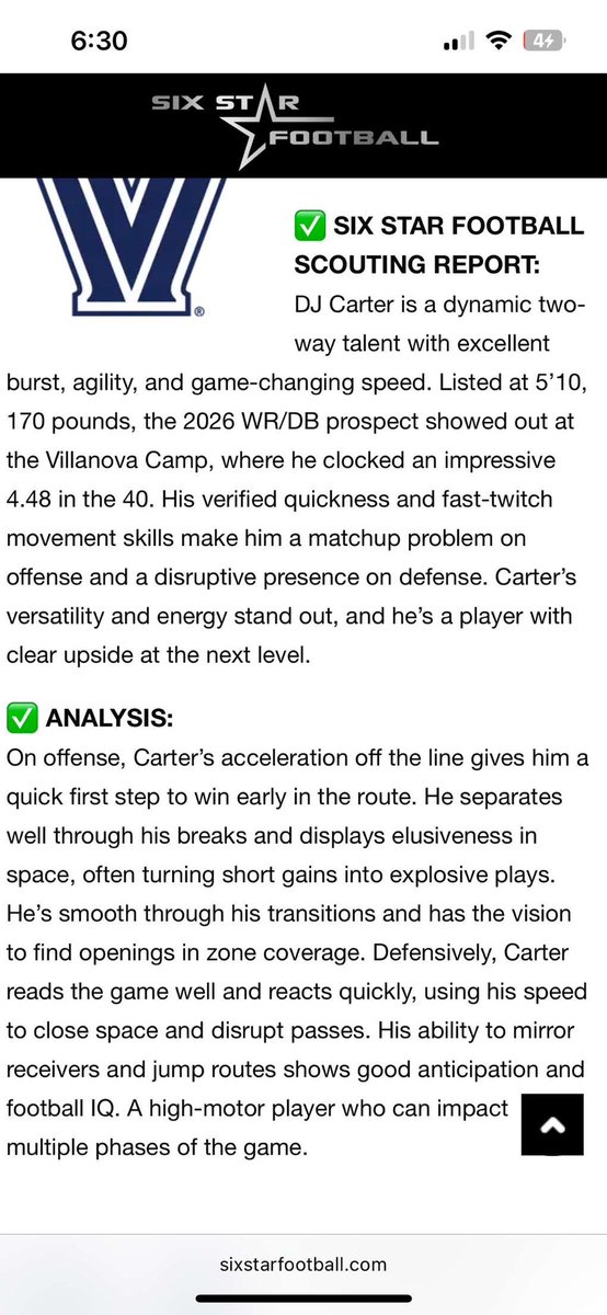 DJ Carter (@dj1carter) on Twitter photo After the Villanova camp blessed to see I was apart of the write up ❤️ <a href="/CoachChris_K/">Chris Kopf</a> <a href="/mjfrecruits/">MJF Football Recruiting</a> <a href="/CoachDNuCSports/">CoachD_NucSports</a> <a href="/sjvlancerfb/">SJVLancerFootball</a> <a href="/SjvProspects/">St John Vianney H.S Football Prospects</a> <a href="/devine_sean/">Sean Devine</a> <a href="/CoachD_Johnson/">Dustin Johnson</a> After the Villanova camp blessed to see I was apart of the write up ❤️ <a href="/CoachChris_K/">Chris Kopf</a> <a href="/mjfrecruits/">MJF Football Recruiting</a> <a href="/CoachDNuCSports/">CoachD_NucSports</a> <a href="/sjvlancerfb/">SJVLancerFootball</a> <a href="/SjvProspects/">St John Vianney H.S Football Prospects</a> <a href="/devine_sean/">Sean Devine</a> <a href="/CoachD_Johnson/">Dustin Johnson</a>