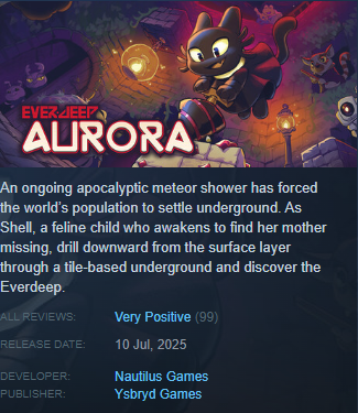 Nautilus Games - Everdeep Aurora🐱 (@nautilus_dev) on Twitter photo 99 reviews already!!
Who will be the lucky number 100? 👀
They shall receive all our affection and a gentle forehead kiss 💋
Seriously, thanks so much to everyone who took the time to leave a review, it really helps us a ton!! 99 reviews already!!
Who will be the lucky number 100? 👀
They shall receive all our affection and a gentle forehead kiss 💋
Seriously, thanks so much to everyone who took the time to leave a review, it really helps us a ton!!