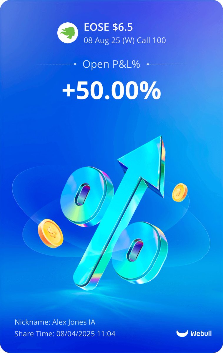 $EOSE

Anyone take these?