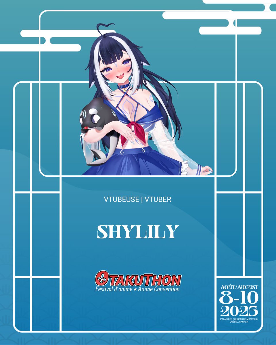 📣NEW GUEST: Shylily📣

Shylily, the orca-(cat?) VTuber is here to make waves! With a vibrant personality and chill vibes, she’s built a wholesome space for more than a million fans.

🏆 2023 Vtuber Awards: Best "Just Chatting" Streamer

💻: go.otakuthon.com/WGCUw