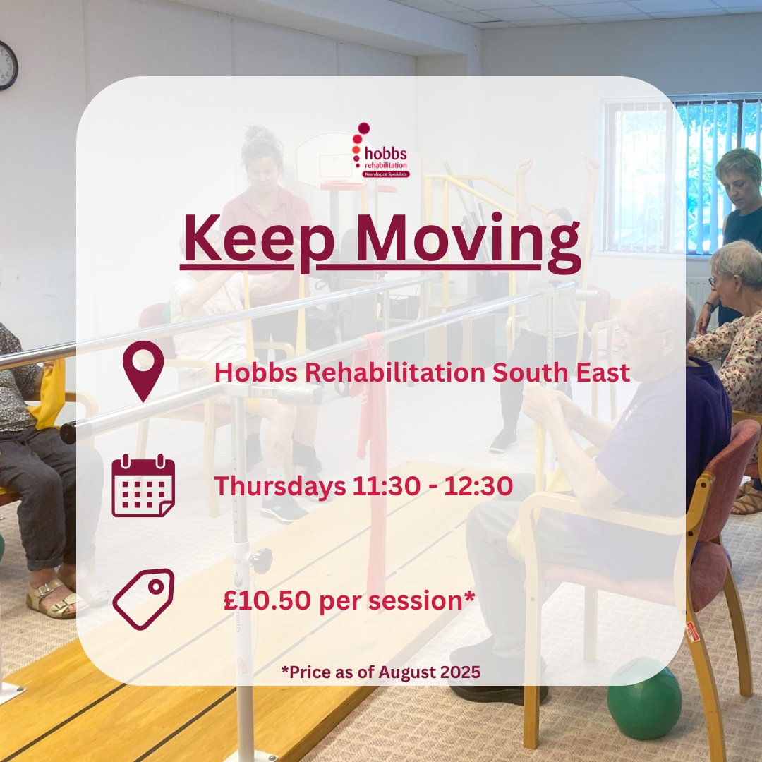 HobbsRehab's tweet image. Looking to improve your physical activity in a friendly, supportive environment? Join our exercise groups at Hobbs Rehabilitation South East 💪

#HobbsRehabilitation #SouthEast #exerciseclass #neurorehab #physicalhealth