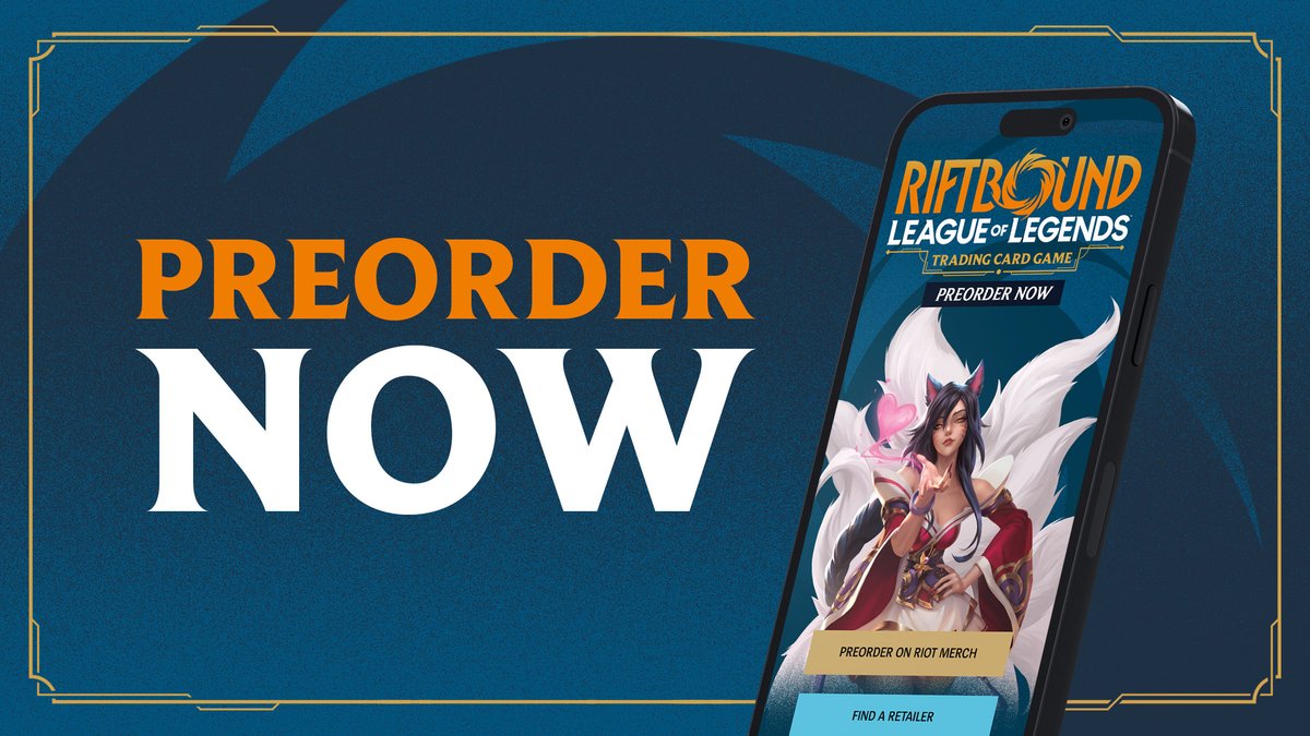 Preorders are live! riot.com/3IM4RUL