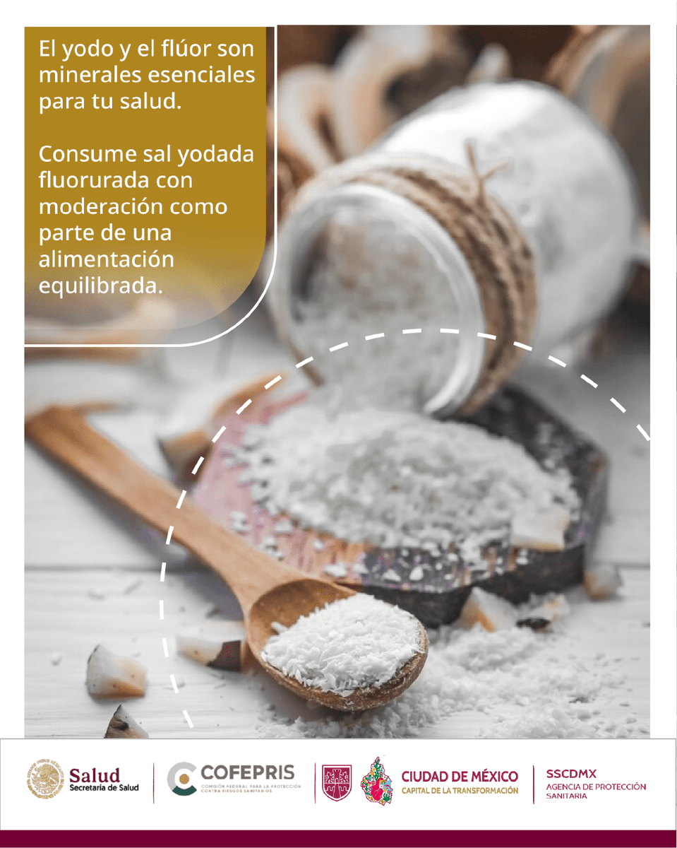 Tu sal te aporta nutrientes valiosos, porque está bien fortificada.💪

👉 Yodo = protege tu tiroides
👉 Flúor = menos caries

Todo eso… ¡desde tu salero!🧂
#comidaSaludable #salFortificada