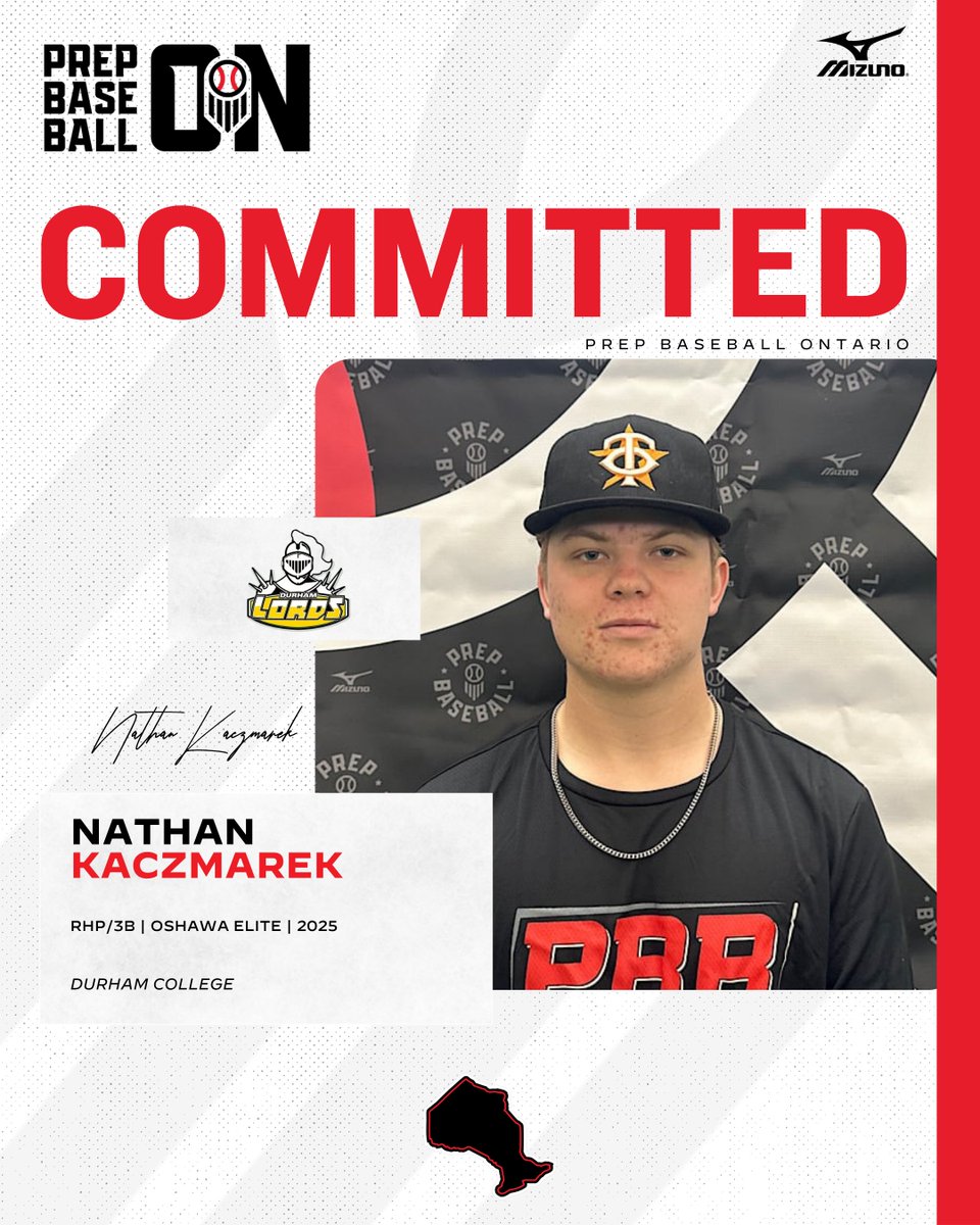 Prep Baseball Ontario (@prepbaseballon) on Twitter photo ๐จ๐๐๐๐๐๐๐๐๐๐ ๐๐๐๐๐๐จ
'25 RHP/3B Nathan Kaczmarek (<a href="/Shwa18U/">Oshawa 18U Elite</a>) announces his commitment to Durham College.
<a href="/natekacz7/">Nathan Kaczmarek</a> | <a href="/DurhamLords/">Durham College Lords</a> ๐จ๐๐๐๐๐๐๐๐๐๐ ๐๐๐๐๐๐จ
'25 RHP/3B Nathan Kaczmarek (<a href="/Shwa18U/">Oshawa 18U Elite</a>) announces his commitment to Durham College.
<a href="/natekacz7/">Nathan Kaczmarek</a> | <a href="/DurhamLords/">Durham College Lords</a>
