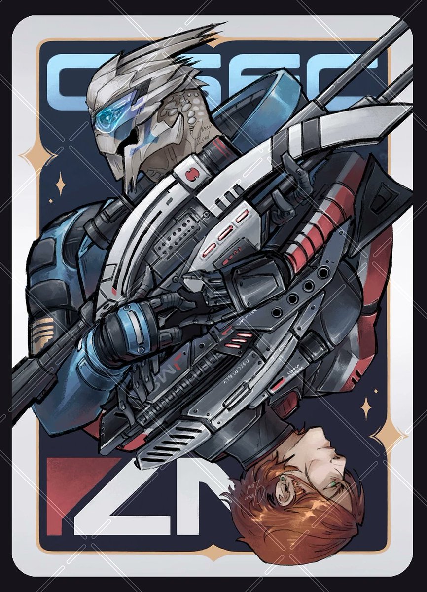 Suddenly ✨
(Some watermarks to save from pirates I hope 😭)
#MassEffect #fanart