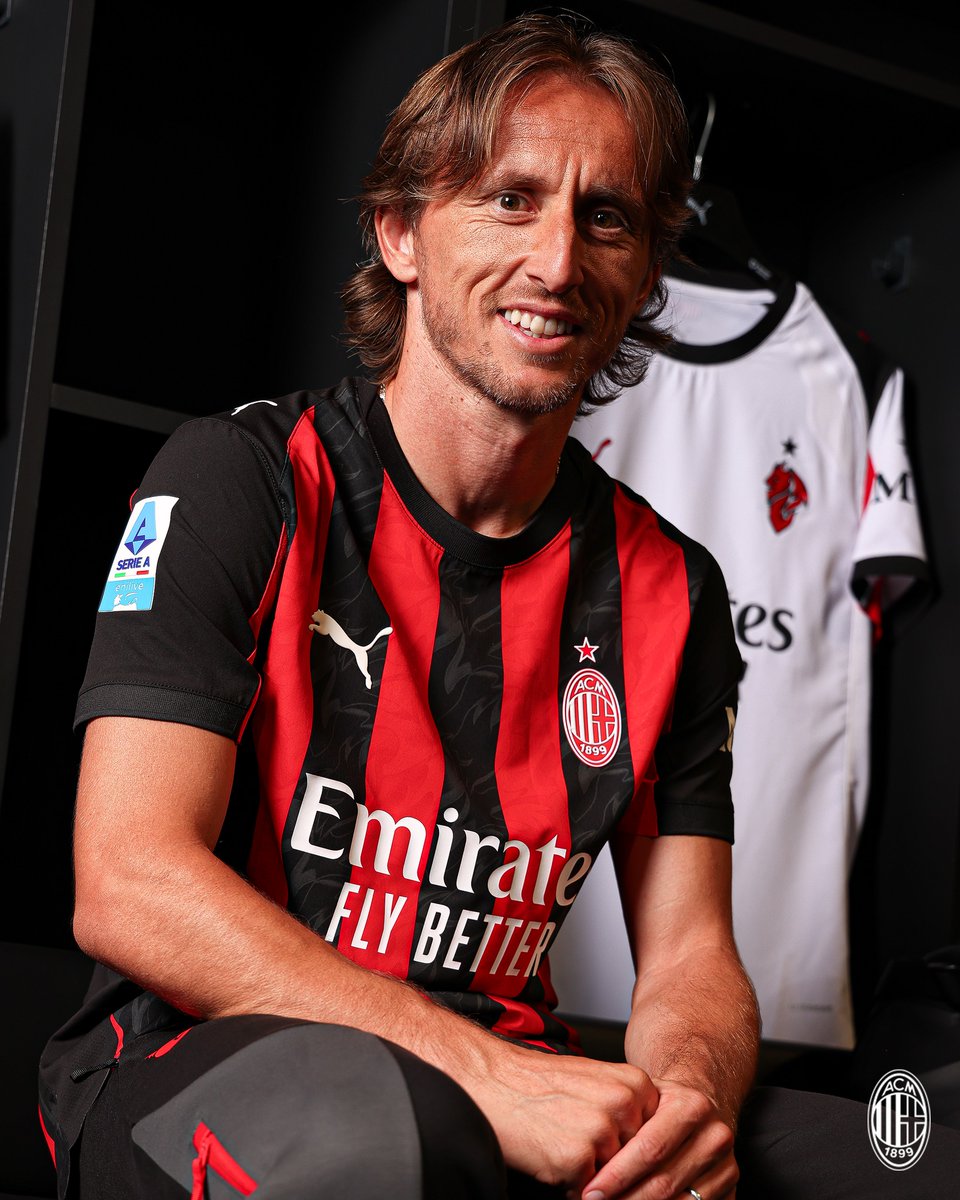 HNS (@hns_cff) on Twitter photo Today, #Croatia captain <a href="/lukamodric10/">Luka Modrić</a> was presented at AC Milan, as he starts a new chapter in his illustrious career! 🔴⚫️
🎙️ "I want to keep winning and I hope to do so here. I could have taken the easy road and choose a less competitive league, but that's not me - I wanted Today, #Croatia captain <a href="/lukamodric10/">Luka Modrić</a> was presented at AC Milan, as he starts a new chapter in his illustrious career! 🔴⚫️
🎙️ "I want to keep winning and I hope to do so here. I could have taken the easy road and choose a less competitive league, but that's not me - I wanted