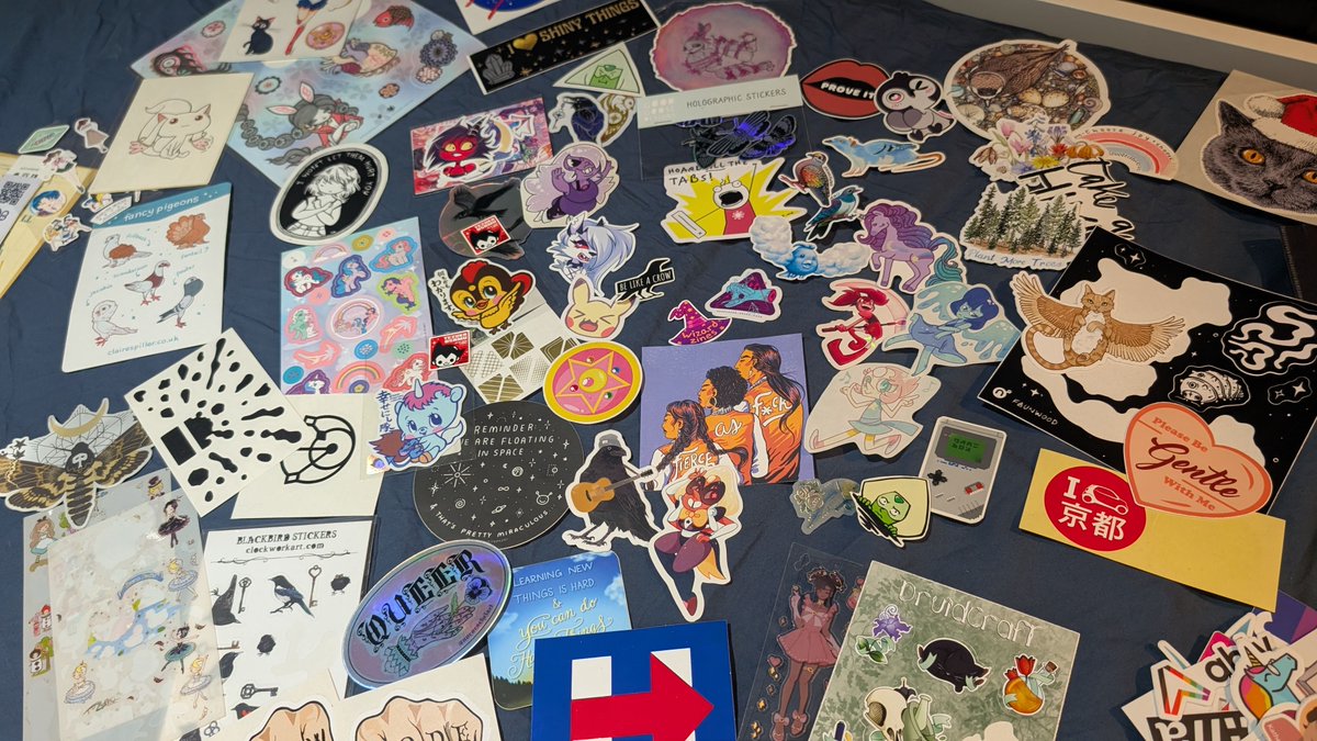 I found all these treasures in a sticker folder I'd been hanging onto for multiple moves. I no longer sticker-fy my laptops. What do I do with them??