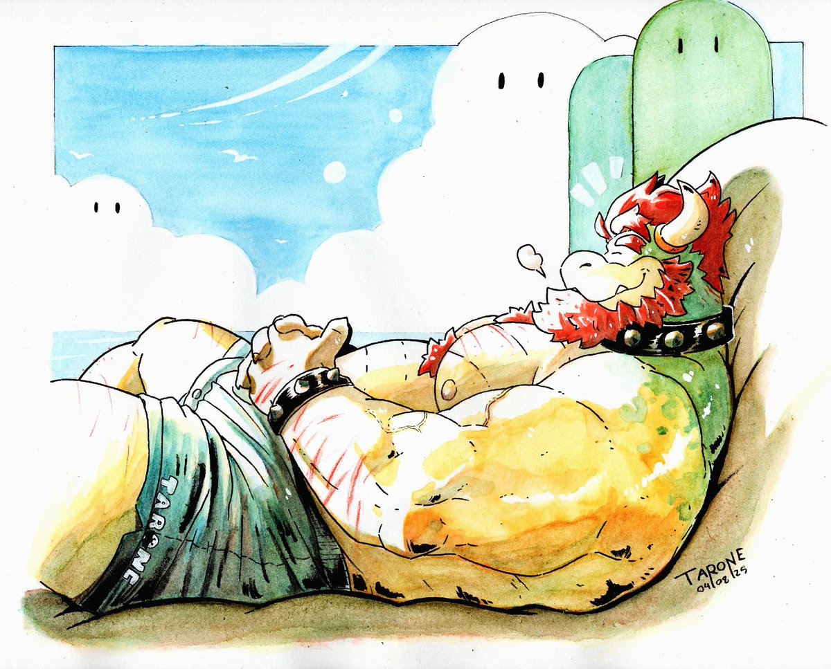 Hey!! Happy Bowser Day!!
Bowser deserves to relax once in a while 🏖️

#Bowser #BowserDay #BowserDay2025 #furry