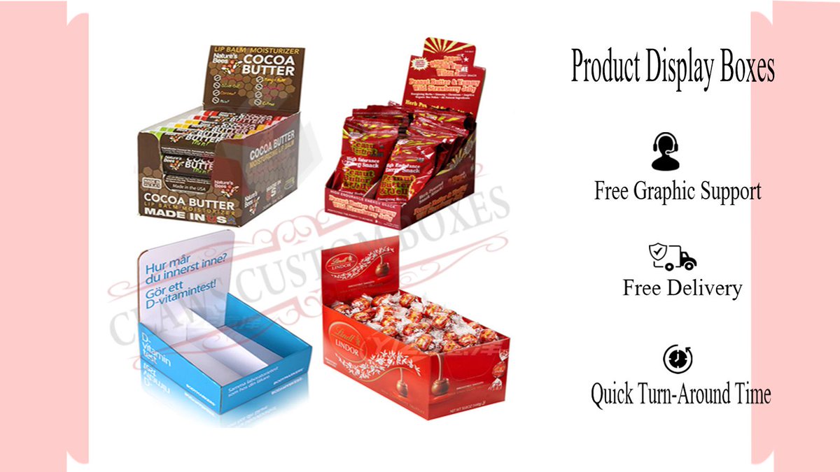 clawsltd's tweet image. Make your products pop with custom display boxes! 📦 Perfect packaging that sells itself.

Visit Our Website: 
 clawscustomboxes.co.uk

📧Mail us: sales@clawscustomboxes.co.uk

Call to Order: (+44) 116 218 3474

#DisplayBoxes #RetailPackaging #CustomBoxes #ProductShowcase