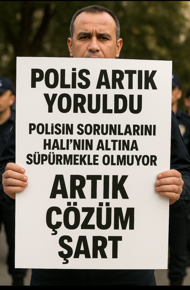 Polis artık yoruldu,gücü kalmadı. Ne moral var ne motivasyon lütfen biraz sesimizi duyun. 

#EmniyetHakkınıİstiyor