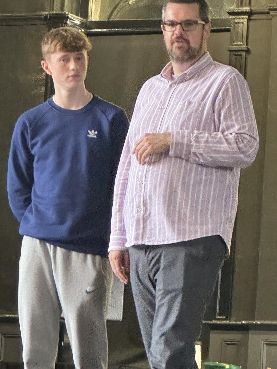 NewpointP's tweet image. Utterly transformative workshop with opera singer Ben McAteer today [ex-Newpoint Youth too, of course].
Next stop for Ben is Vienna but he was most generous with his time and advice. Never critical, always constructive. Ta, Ben!
...here, tall, isn't he?
