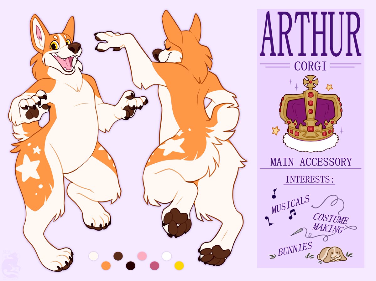 Finally got my ref sheet drawn up! Done by the talented <a href="/StarTheWerewolf/">✧Star✧</a>
