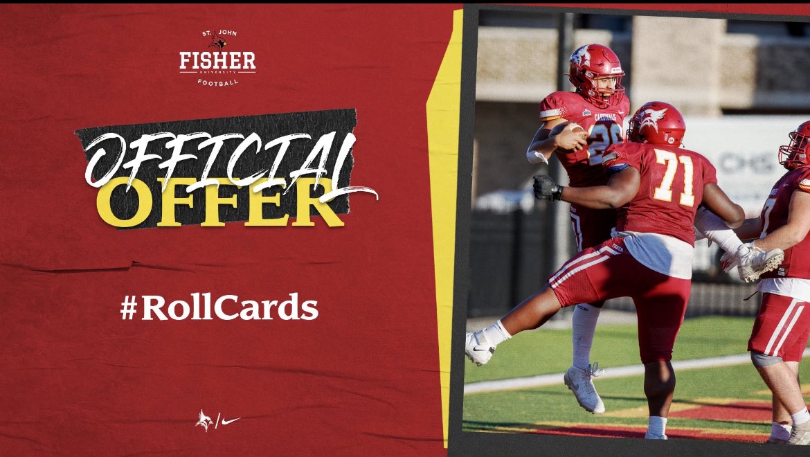 Michael DeFazio (@25miked) on Twitter photo Blessed to announce that I have received my first offer from <a href="/SjfFootball/">Fisher Football</a> ‼️Thank you to <a href="/Coach_Segala/">Brees Segala</a> and <a href="/CoachRabyJr/">Ed Raby</a>
#rollcards
<a href="/NorwinFB/">Norwin High School Football</a> <a href="/CoachMBrown1/">Mike Brown</a> <a href="/nssaspeed/">National Speed and Strength Academy</a> Blessed to announce that I have received my first offer from <a href="/SjfFootball/">Fisher Football</a> ‼️Thank you to <a href="/Coach_Segala/">Brees Segala</a> and <a href="/CoachRabyJr/">Ed Raby</a>
#rollcards
<a href="/NorwinFB/">Norwin High School Football</a> <a href="/CoachMBrown1/">Mike Brown</a> <a href="/nssaspeed/">National Speed and Strength Academy</a>