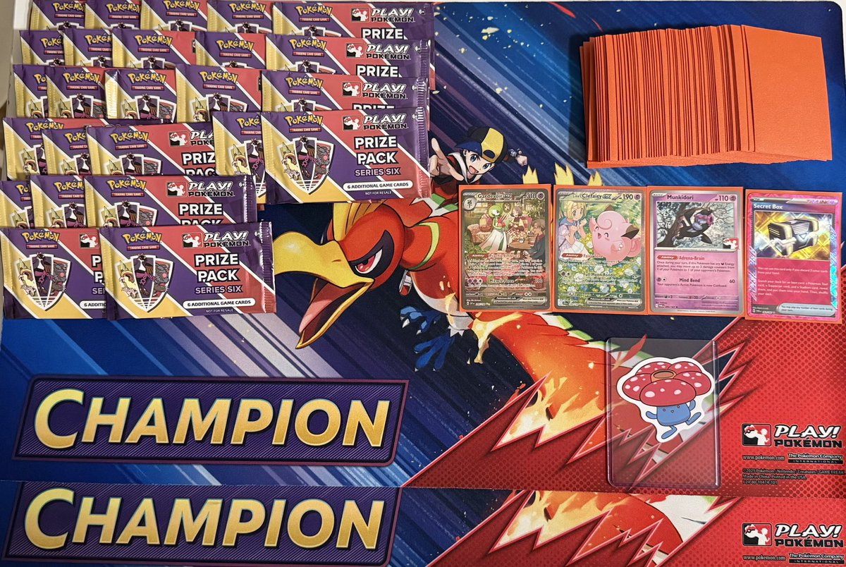 Cup Win #3 — I was able to win both cups back-to-back using the same 60!
Shoutout <a href="/FCBCArmor/">FCBC</a> <a href="/TabletopVillage/">Tabletop Village</a> <a href="/HeritageAuction/">Heritage Auctions</a> 
Matchups:⬇️
R1 Bolt W
R2 Gholdango W
R3 Dusk Pult W
R4 Zard Dusk Tie
R5 Zard Pult Tie 
Top 8 Crustle WW
Top 4 Dusk Pult LWW
Finals Dusk Pult WW