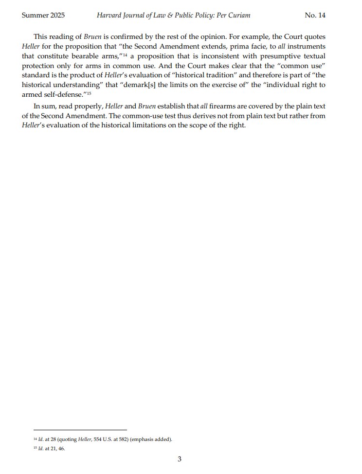 Great short article from Pete Patterson on common use being an inquiry for the historical analysis, not the plain text "step." (I don't even concede it is a full step)