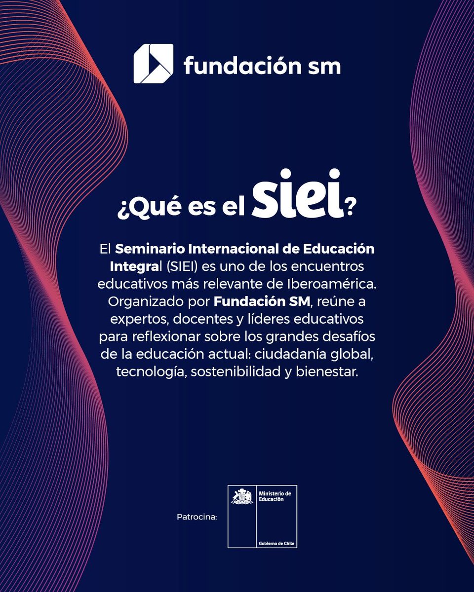📢 ¡Faltan solo 3 días para el SIEI 2025!

Prepárate para uno de los encuentros educativos más importantes de Iberoamérica. 🌎📚

#SIEI2025 #EducaciónIntegral #FundaciónSM