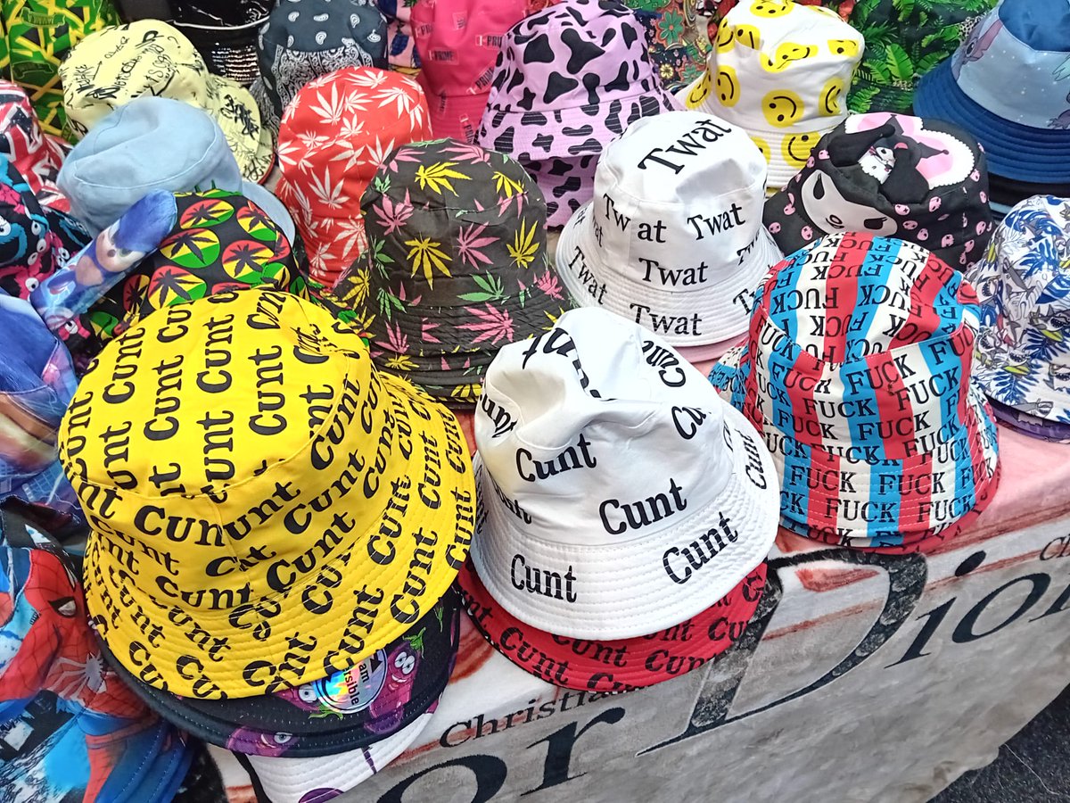 On taking Ella and her school friend to Great Yarmouth today, I came across this fine selection of hats! Was unsure which would suit me best 😀