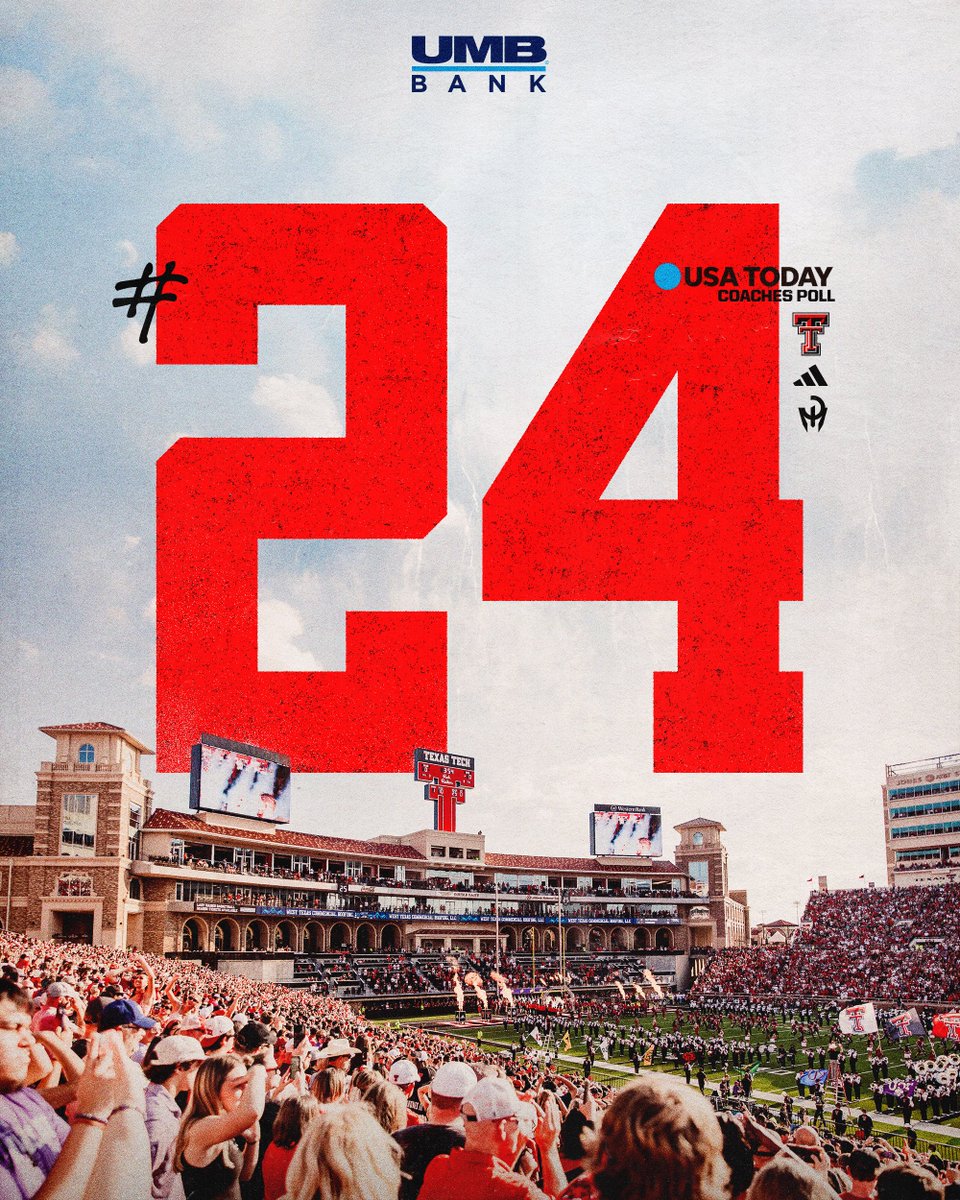 Starting point 📈

Checking in at No. 24 in the <a href="/USATODAY/">USA TODAY</a> Coaches Poll