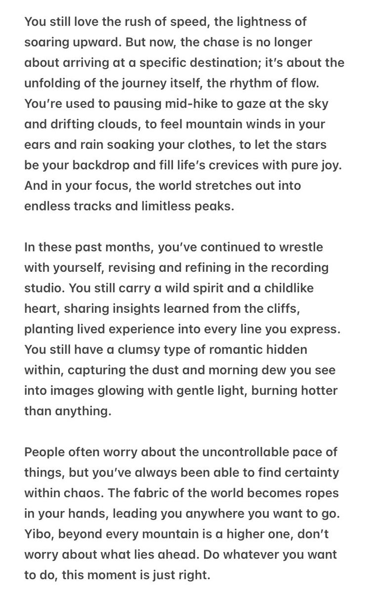 bjyxiao's tweet photo. 250805 YIBO-OFFICIAL’s birthday letter for Wang Yibo 💌

happy 28th birthday Yibo 💕 https://t.co/Wp8DS6OqQP