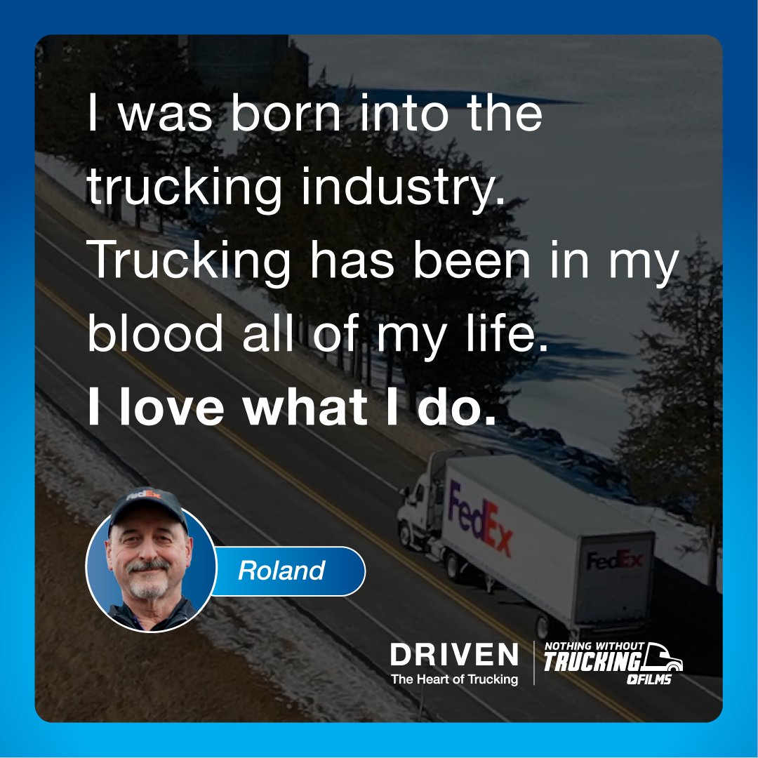 Some people are born into the trucking family. Others are adopted into it. 

🎥 Watch their stories in Nothing Without Trucking's riveting docuseries, DRIVEN: youtube.com/@DRIVEN_doc