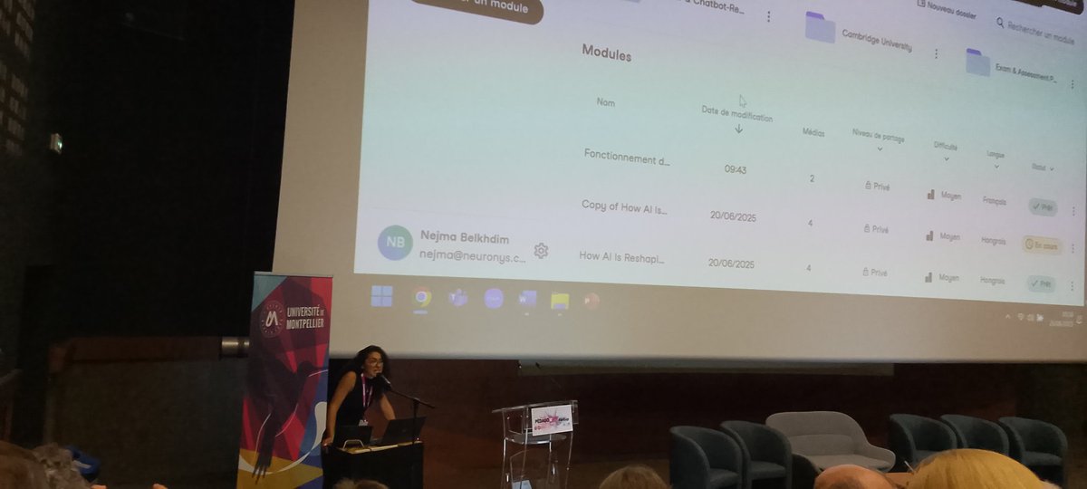 Colloque Université de Montpellier Intelligence artificielle et les évaluations, impacts de l'IA sur les méthodologies pour évaluer les étudiants, leurs compétences et nouvelles approches pédagogiques des professeurs à l'ère de l'IA
De grands changements !
educavox.fr/accueil/report…