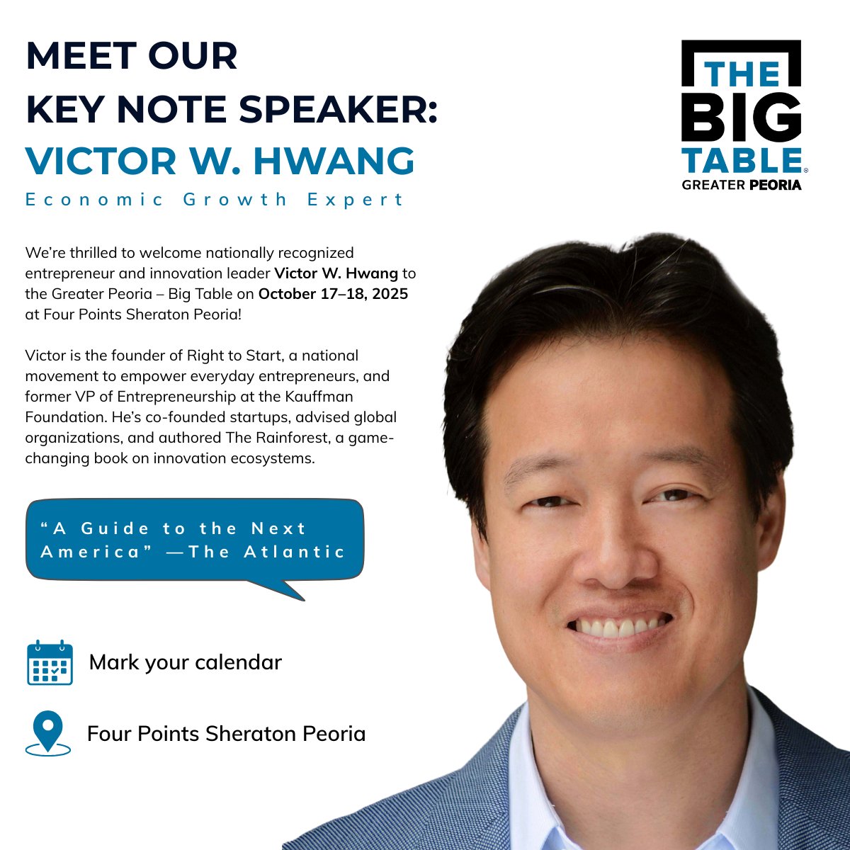 We’re honored to host <a href="/vhwang/">Victor Hwang</a> at #BigTableGP2025. In his new <a href="/Inc/">Inc.</a> article, he states
“Small businesses drove 55% of all job creation between 2013–2023… Every 1% rise in entrepreneurial activity correlates with a 2% poverty decline.” 
Join us Oct. 17‑18 
thebigtablegp.com
