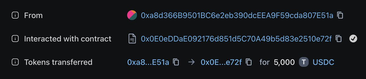DecentraliseMe (@dcentraliseme) on Twitter photo Trump Official Account is sending USDC to <a href="/LibertySwapFi/">Liberty Swap 🦚 Direct Buy Pressure™️</a>'s smart contract.
Funny thing to do when you can't see the functions of the unverified code.
LS created a donation wallet where 5555, 369, 238 PLS were sent to it, the same numbers in the Trump Official's bio - which Trump Official Account is sending USDC to <a href="/LibertySwapFi/">Liberty Swap 🦚 Direct Buy Pressure™️</a>'s smart contract.
Funny thing to do when you can't see the functions of the unverified code.
LS created a donation wallet where 5555, 369, 238 PLS were sent to it, the same numbers in the Trump Official's bio - which