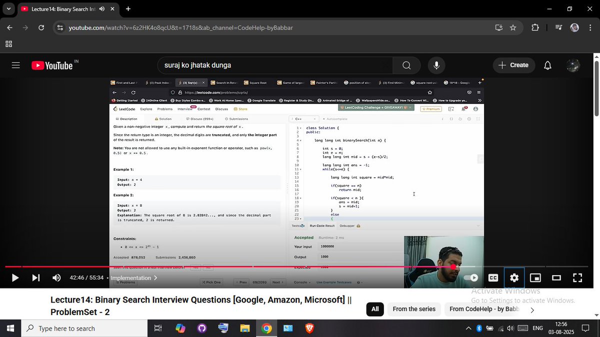 flu_tist's tweet image. 📅 Day 12 of Learning DSA
Today was all about making things... sorted! 😄
🧠 Learned:
🔸 Selection Sort
🔸 Bubble Sort
🔸 Insertion Sort
🧪 Practiced with a bunch of sorting questions also...
On to the next!
#100DaysOfCode #DSA #SortingAlgorithms #CodingJourney #Day12