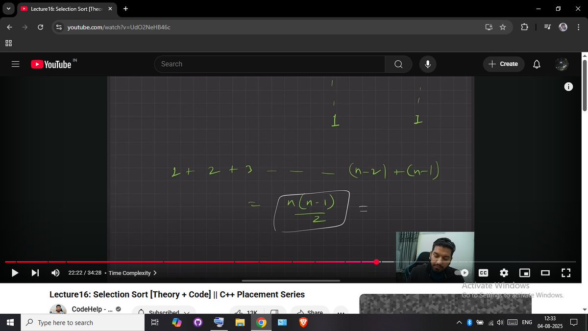 flu_tist's tweet image. 📅 Day 12 of Learning DSA
Today was all about making things... sorted! 😄
🧠 Learned:
🔸 Selection Sort
🔸 Bubble Sort
🔸 Insertion Sort
🧪 Practiced with a bunch of sorting questions also...
On to the next!
#100DaysOfCode #DSA #SortingAlgorithms #CodingJourney #Day12