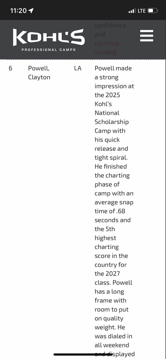 Clayton Powell (@claytonpowell_) on Twitter photo Blessed to be #6 in 🇺🇸 for 2027 class from <a href="/KohlsSnapping/">Kohl's Snapping Camps</a> <a href="/KohlsKicking/">Kohl's Kicking Camps</a> Excited to get the season started <a href="/SpecialTeamsU/">Special Teams U™</a> Blessed to be #6 in 🇺🇸 for 2027 class from <a href="/KohlsSnapping/">Kohl's Snapping Camps</a> <a href="/KohlsKicking/">Kohl's Kicking Camps</a> Excited to get the season started <a href="/SpecialTeamsU/">Special Teams U™</a>
