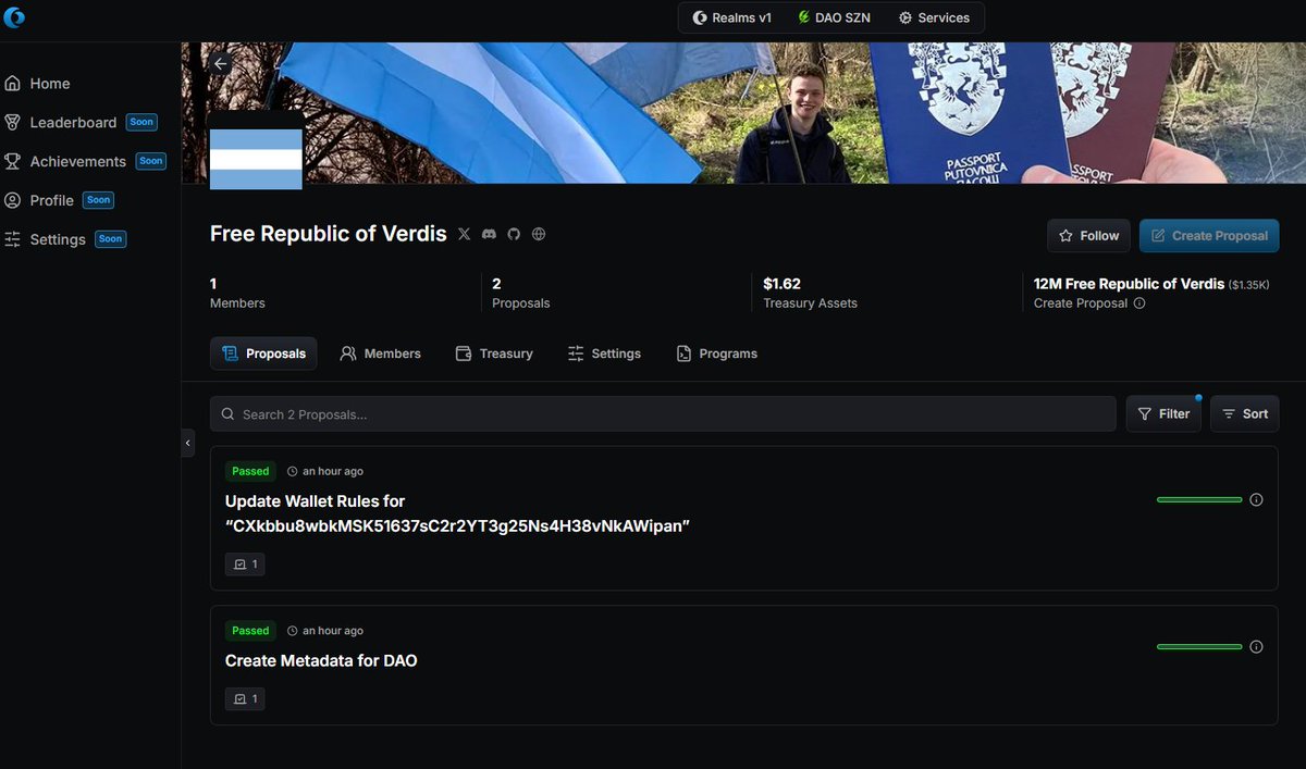 Just catching up on the Verdis token launch and subsequent DAO creation

This could be the start of something historic kicked off by <a href="/verdisgov/">Verdis</a> and <a href="/g_kourou/">kourou</a> 

Will share more as I better understand the country and their relationship to the token