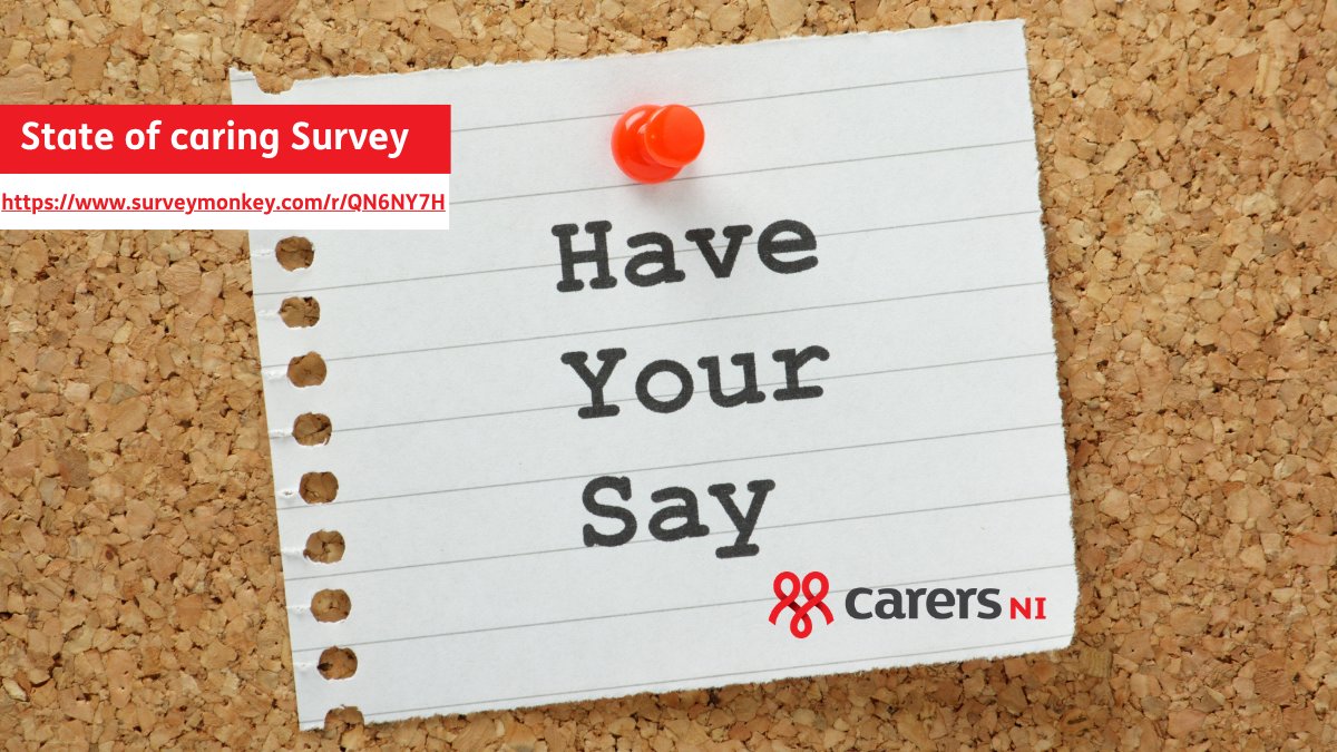 Your experiences have helped inform MLAs from the biggest parties, who united to call for a new Carers Strategy for Northern Ireland, bringing carers' voices to the strategic planning for health and social care.
Continue to make your voice heard:  surveymonkey.com/r/QN6NY7H