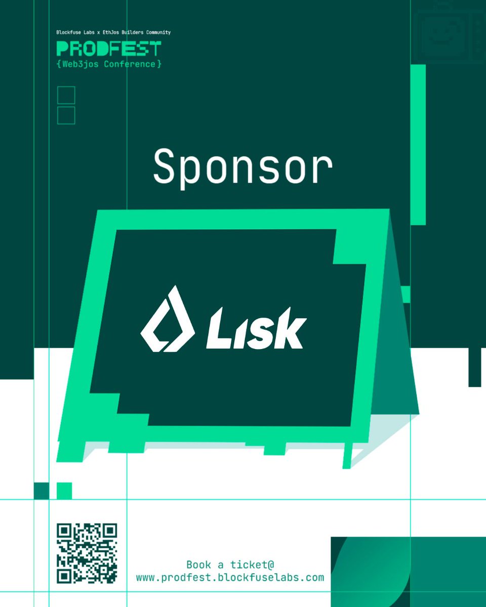 Some sponsors just get it. They don’t wait for hype. 

They back you when the work is still messy.

<a href="/LiskHQ/">Lisk</a> is one of those sponsors.
They see the vision, understand the power of the product, and they know that Web3 in Africa is not a trend but a tectonic shift.

So when we say