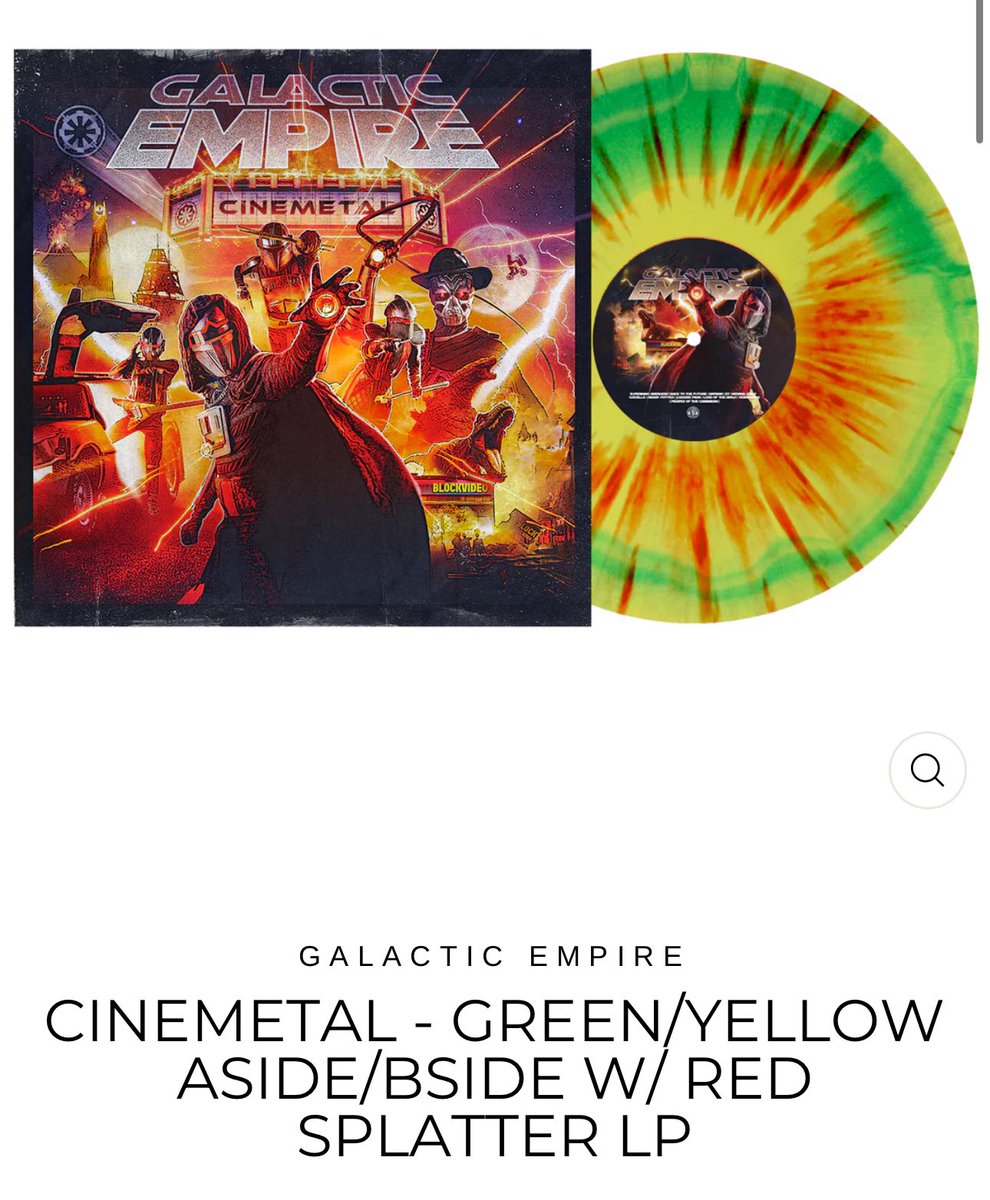 Only 2 left of the most limited CINEMETAL vinyl variant : purenoise.merchnow.com/collections/ga…