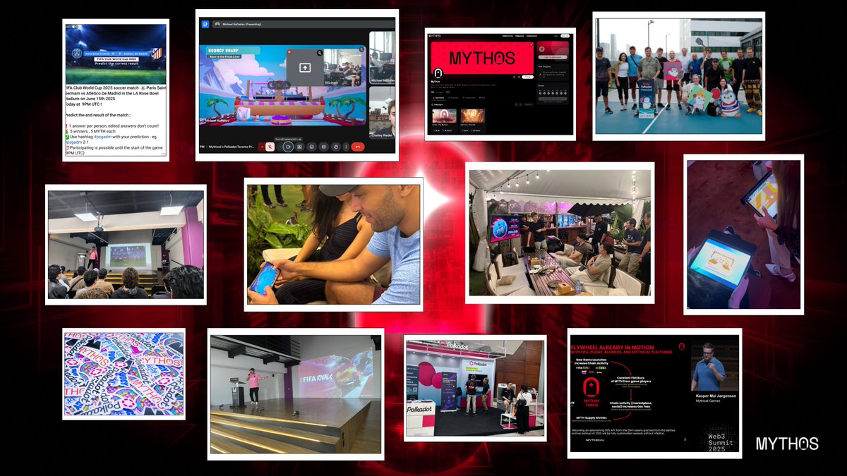 charley (@charleyriedel1) on Twitter photo A collage of the outstanding Mythos community activations over the past month! Special thanks to <a href="/CoinRef_co/">Adrián - AGORA LABS 🐂⭕️ | @GMVietnam 🛫🇻🇳</a>, <a href="/w3nerick/">w3n:erick 🐂⭕️ - クサマ 🐦⬛</a> & <a href="/crypto_usermane/">emnafta 🐂⭕️</a> for their initiatives, and to the rest of our Mythos Ambassadors for their continued support!
Stay tuned to see what August has in store 👀🔥 A collage of the outstanding Mythos community activations over the past month! Special thanks to <a href="/CoinRef_co/">Adrián - AGORA LABS 🐂⭕️ | @GMVietnam 🛫🇻🇳</a>, <a href="/w3nerick/">w3n:erick 🐂⭕️ - クサマ 🐦⬛</a> & <a href="/crypto_usermane/">emnafta 🐂⭕️</a> for their initiatives, and to the rest of our Mythos Ambassadors for their continued support!
Stay tuned to see what August has in store 👀🔥