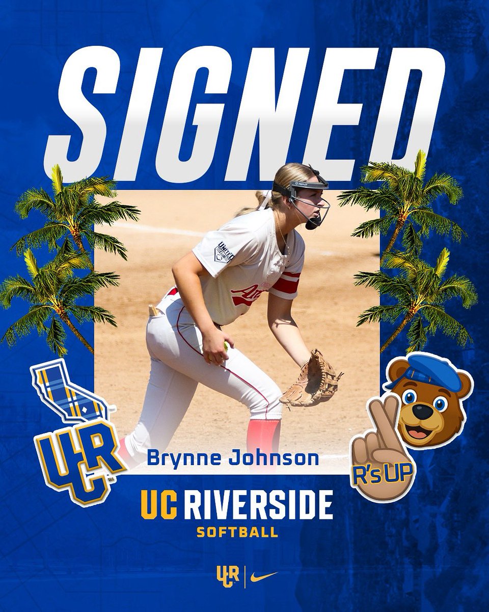 The California native, Brynne Johnson is officially a Highlander!

The Apple Valley product joins UCR as a right-handed pitcher ready to bring the heat in the circle! 🔥🥎

#GoHighlanders | #ChopWood