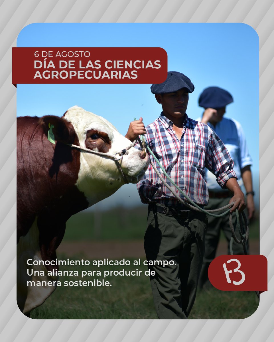Un saludo especial para los profesionales y estudiantes dedicados a la ganadería, que trabajan para garantizar la seguridad alimentaria y el desarrollo sostenible.

#DíaCienciasAgropecuarias #CienciaEnElCampo #GanaderíaSostenible #DíaZootecnista #DíaVeterinario #6DeAgosto