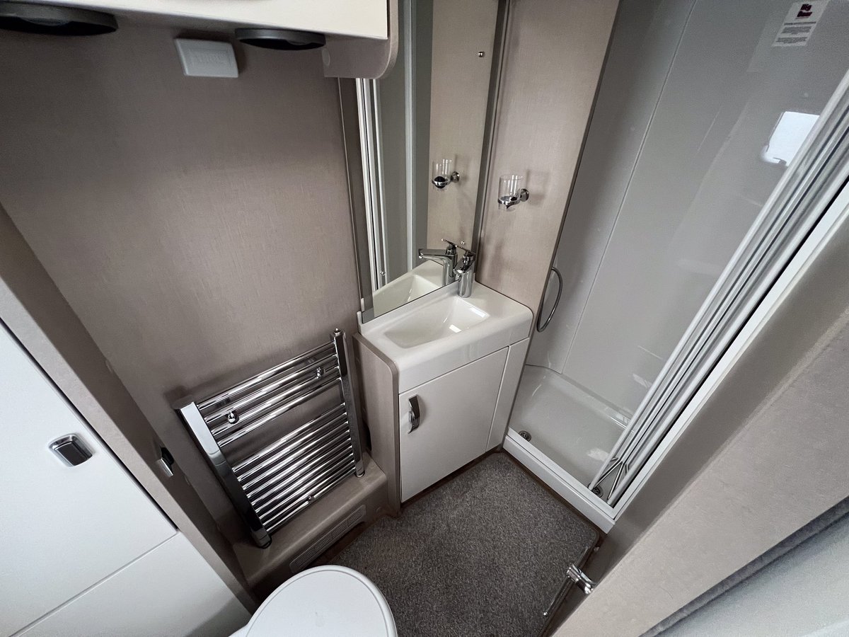 Sterling Continental 645  2016 fixed bed rear washroom. Smart HT constru... youtu.be/aIrTwK6YLMs?si… via <a href="/YouTube/">YouTube</a> #caravan #caravanvideo #swiftcaravans