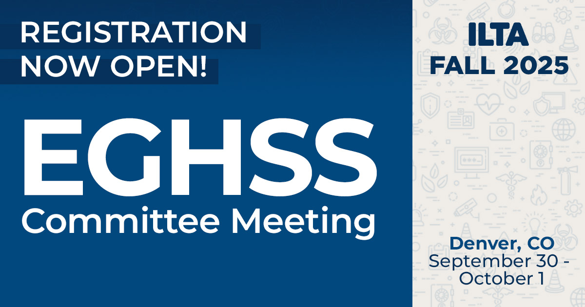 Registration is now open for the ILTA Fall 2025 EGHSS Committee Meeting!

Connect with fellow terminal professionals in Denver for meaningful conversations around environmental, regulatory, health, safety, and security issues and priorities. This is a valuable opportunity to hear