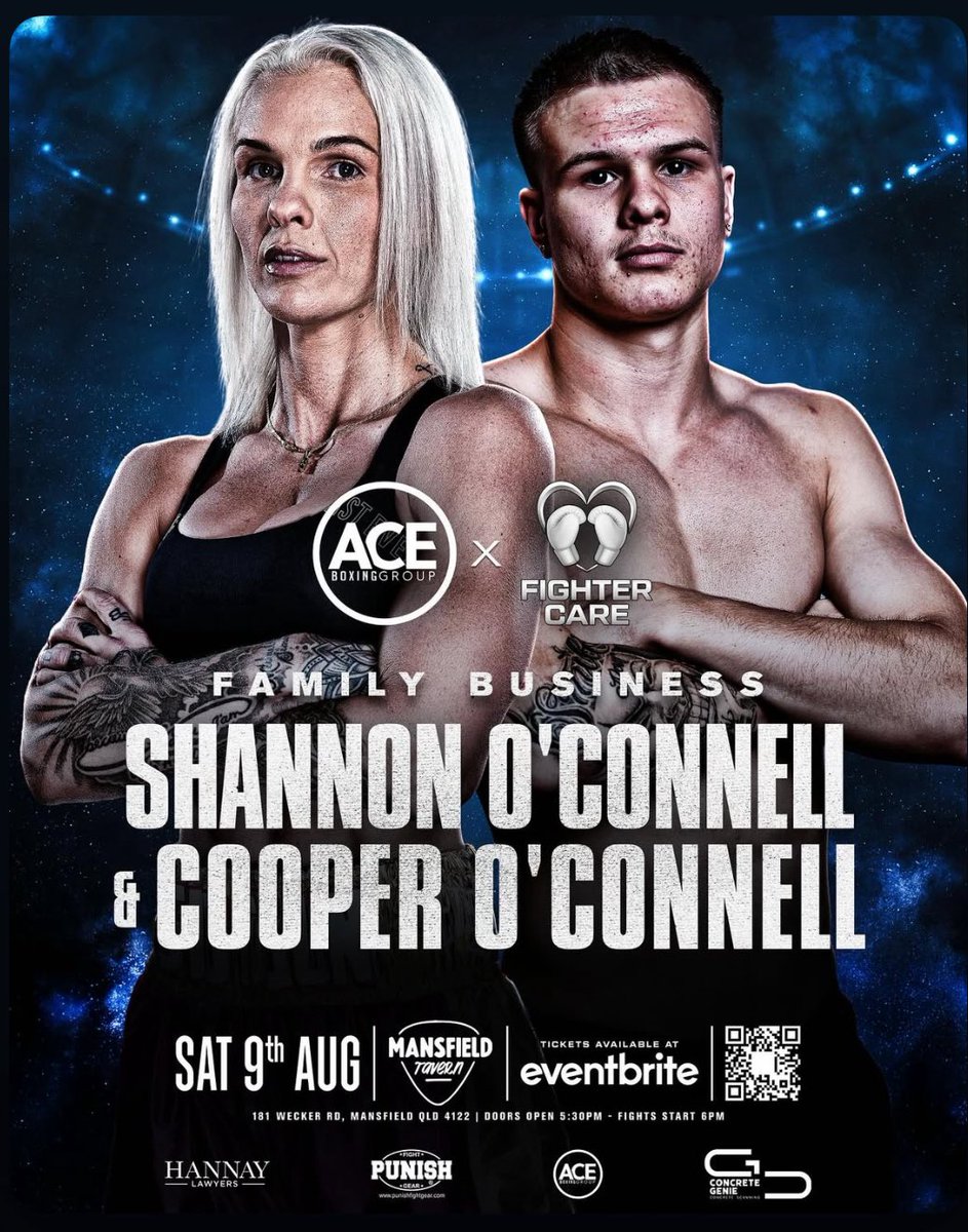 BoxingMeetsBeauty (@boxingmbeauty) on Twitter photo Australiaโs former world champ Shotgun Shannon O'Connell & her son 2024 Youth World Amateur Champion, Cooper O'Connell (2-0, 2KOs) making history fighting on the same Card Saturday <a href="/AceBoxingGroup/">Ace Boxing Group</a> ๐ฆ๐บ Australiaโs former world champ Shotgun Shannon O'Connell & her son 2024 Youth World Amateur Champion, Cooper O'Connell (2-0, 2KOs) making history fighting on the same Card Saturday <a href="/AceBoxingGroup/">Ace Boxing Group</a> ๐ฆ๐บ