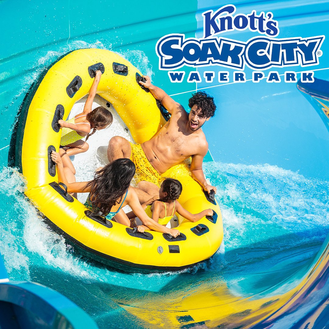 KLOS is hooking you up with tickets to Knott’s Soak City Waterpark! Ride 23 epic slides, float the lazy river, and splash all day with the family. Get your 2026 gold season pass just 10 payments of $9 after initial payment. Taxes may apply. 
Only at Knotts.
