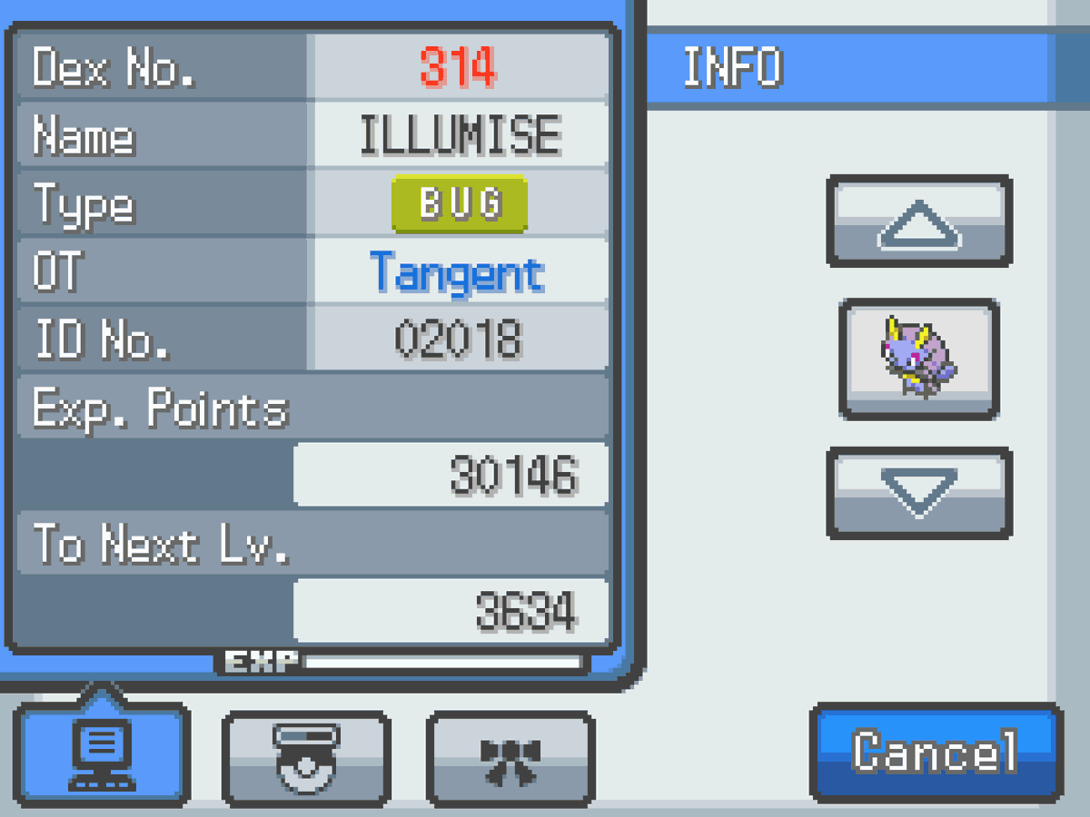 A full odds shiny Illumise I found during the Saturday Bug Catching Contest on Pokemon HeartGold, taking 17046 random encounters. This shiny Pokemon was encountered on the 14-Jul-2025.

#ShinyPokemon #ShinyHunting #Pokemon #Shiny #FullOdds #HeartGold #SoulSilver