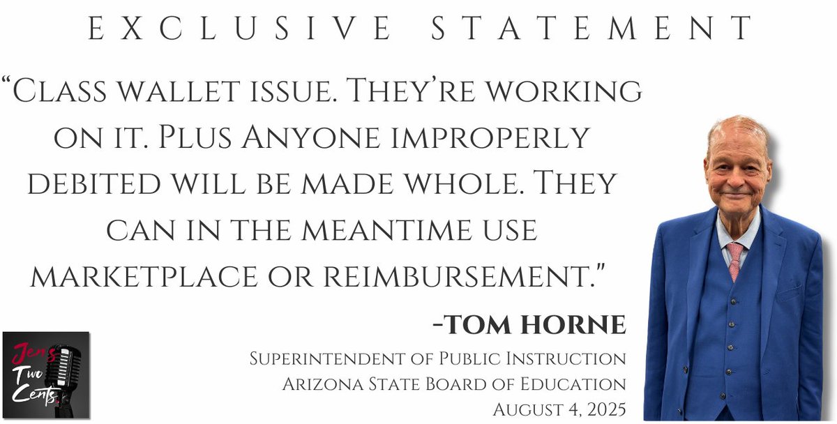 🚨 EXCLUSIVE: Superintendent's Office Knew Sunday. ESA Parents Still Waiting for Communication.
➡️ Since Saturday, ESA parents have faced declined cards and missing funds with little to no official communication. For many, independent reporting has been their only source of