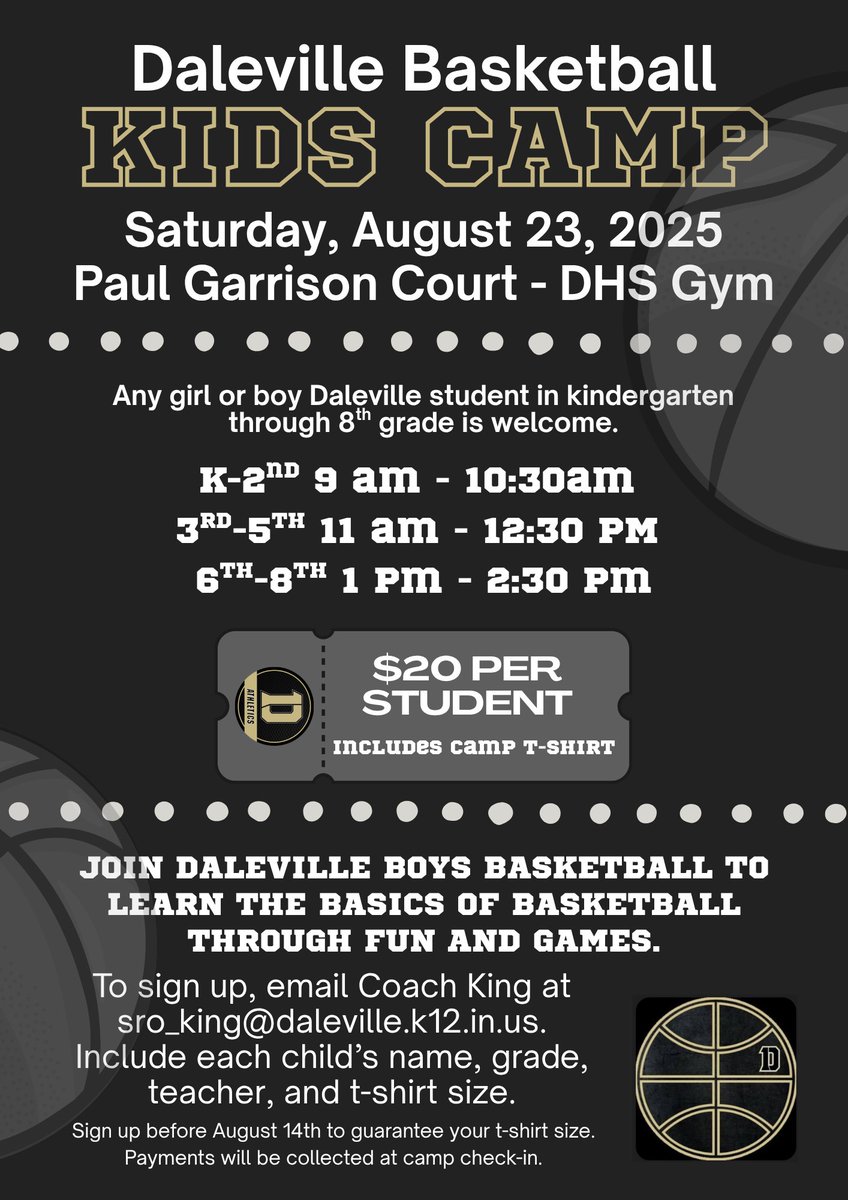 Daleville Basketball Camp Information! Go Broncos!