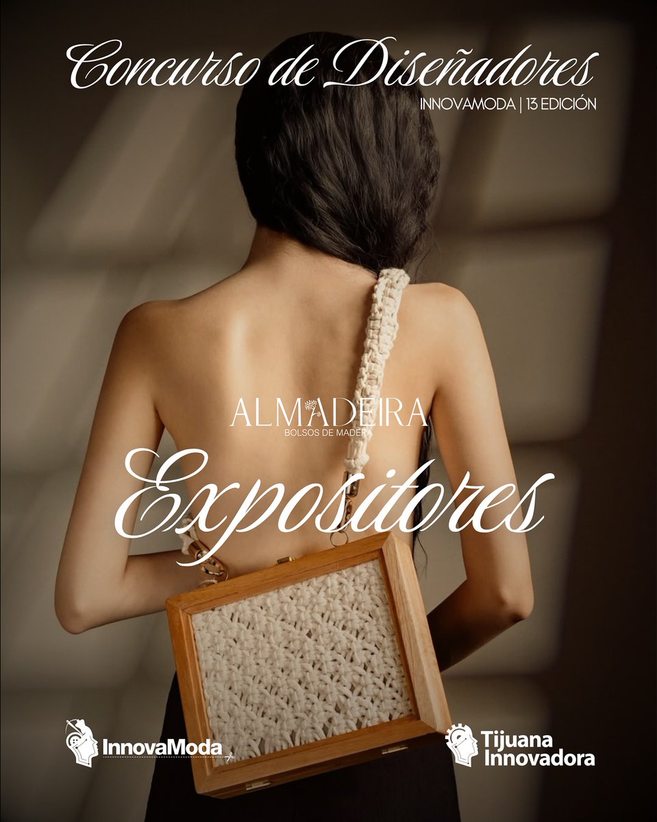 TjInnovadora's tweet image. 👜 En #InnovaModa2025 recibimos a Almadeira, marca que convierte madera en arte y diseño, creando bolsos y accesorios únicos que celebran la autenticidad y la elegancia artesanal

📅 Domingo 17/Agosto
📍 Hotel Castillos del Mar
🎟️ Boletos YA A LA VENTA ⤵️

eventbrite.com/e/innovamoda-c…